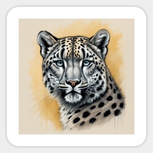 Snow Leopard Sticker